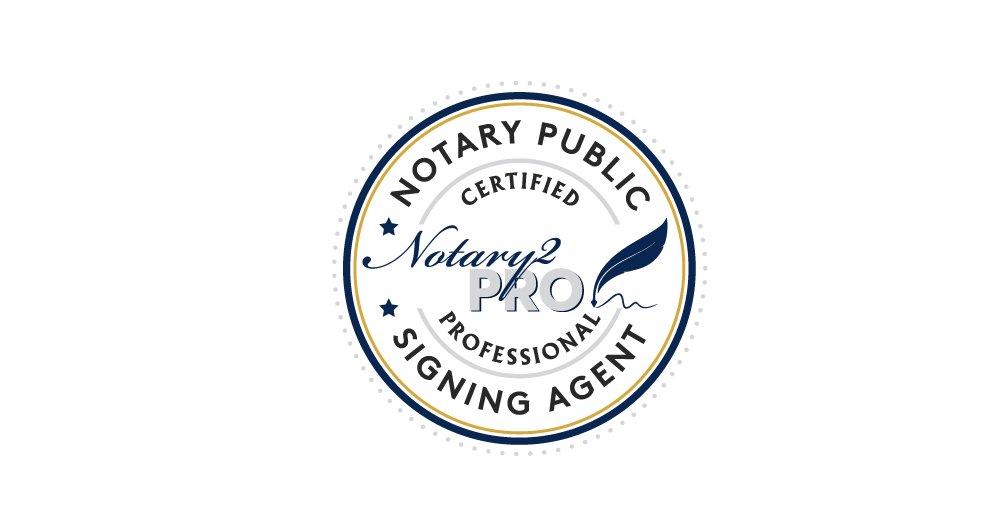 Notary2Pro certification logo for certified notaries.